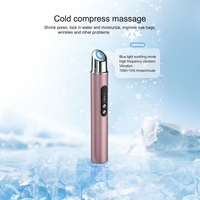 Masseur vibrant chauffant OEM pour les yeux et le visage, stylo électrique anti-âge pour raffermir la peau, utilisation à domicile, améliore le raffermissement des lèvres et de la peau