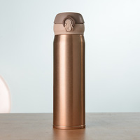 Top vendeur pas cher LOGO personnalisé Double paroi tasse isolée sous vide café thermos 500ml flacon en acier inoxydable bouteille d'eau