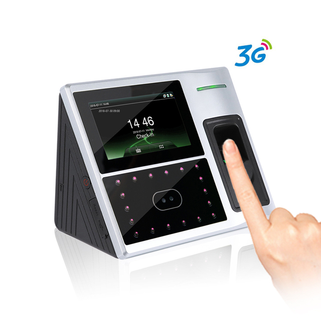 Wireless Biometric Fingerprint and Facial Recognition Attendance Machine and Access Control System With 3G/USB/RJ45