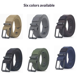 Ceinture en toile de nylon pour homme - Ceinture de travail tactique robuste avec boucle à ardillon élégante à dégagement rapide pour un usage quotidien - Product Image 5