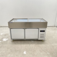 Estación de Hielo Comercial de Acero Inoxidable para Catering, Exhibidor para Preparación de Ensaladas y Postres en Buffet