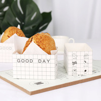 Offre Spéciale jetable Logo personnalisé imprimé en gros papier goutte d'oeuf sans BPA Hamburger Sandwich Boîte à lunch, Boîte à sandwich