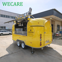 WECARE Camion de restauration mobile pour jus, cocktails, bière, café, boulangerie, hamburgers, poulet frit, pizzas, avec équipement de cuisine complet