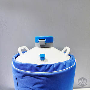 Recipiente de presión de aleación de aluminio Vertical LN2 Cryo 10L, tanque de nitrógeno líquido, deshidratador de baja temperatura para transporte de muestras congeladas - Product Image 2