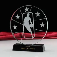 Médaille trophée de basket-ball NBA personnalisé Black Base Winner Award Gift.