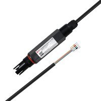 Transmisor de pH Sumergible con Carcasa de Vidrio+PC+ABS 0-60 ℃   RS485 Modbus de Amplio Rango de Temperatura para Monitoreo de la Calidad del Agua de Río