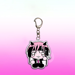 Custom Cartoon Q Version Acrylic Overseas Key Chain Dull Adorable Pendant Bag Accessories Fashion Trend - Product Image 3