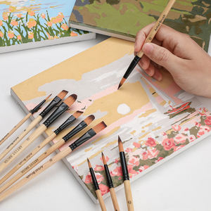 BOMEIJIA usine ventes Premium 6 pièces ensemble pinceaux de peinture ensemble pour professionnel acrylique <span class=keywords><strong>aquarelle</strong></span> peinture Art matériaux - Product Image 4