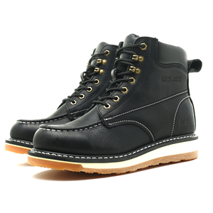 Bottes <span class=keywords><strong>de</strong></span> travail en cuir Woodland à semelle huilée, chaussures <span class=keywords><strong>de</strong></span> sécurité <span class=keywords><strong>Goodyear</strong></span> pour hommes, bottes <span class=keywords><strong>de</strong></span> sécurité marron à embout d'acier, chaussures <span class=keywords><strong>de</strong></span> sécurité à semelle extérieure en caoutchouc - Product Image 4