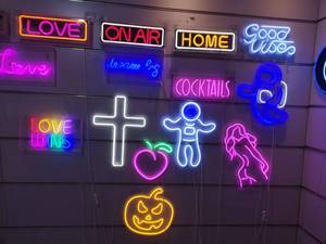 Letrero de Neón Personalizado con la Frase '<span class=keywords><strong>No</strong></span> Dejes de Intentarlo', para Decoración de Gimnasio en Casa, Dormitorio, Sala de Estar o Taller - Product Image 6