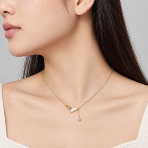 Collier pendentif en alliage plaqué or avec zircon cubique, chaîne serpent minimaliste, unisexe, à porter au quotidien - Product Image 5