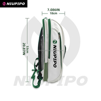 Sac de pickleball - Grande capacité, en matériau PU, portable, élégant et confortable, sac de sport pour accessoires de paddle-tennis