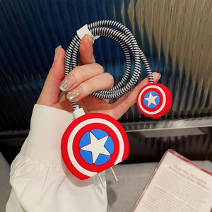 2023 đáng yêu bảo vệ cáp PVC dòng dữ liệu cáp USB dây Saver sạc bảo vệ tương thích cho iPhone 18W 20W sạc - Product Image 4