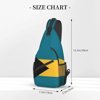 Sac à bandoulière avec drapeau des Bahamas, sac à dos patriotique de grande capacité, sac à dos de voyage et de randonnée, sac à bandoulière pour hommes et femmes, personnalisé