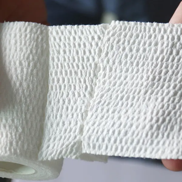Hastane sınıfı tıbbi spor yara desteği soyunma özel baskı renkli kendinden yapışkanlı wrap cohesive elastik bandaj