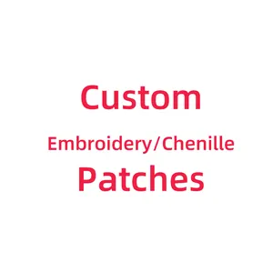 Custom Merk Logo Patches Hoed Kleding 3d Borduurwerk Patches Ijzer Op Stok Op Letters Aangepaste Chenille Patches