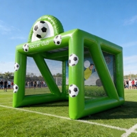 But de football gonflable en PVC pour extérieur, 3x3x3m, certifié EN71/CE, facile à monter, jouet sportif, cible de tir, produit phare