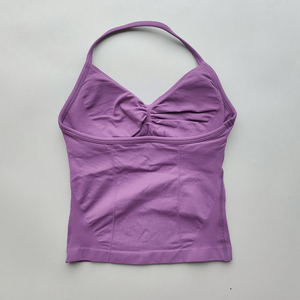 Camiseta Deportiva de <span class=keywords><strong>Tirantes</strong></span> Larga y Transpirable para <span class=keywords><strong>Mujer</strong></span>, sin Logotipo, con Espalda Descubierta y Soporte Alto, para Correr y Yoga - Product Image 6