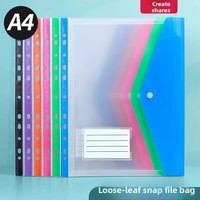 Carpeta Oficial A4 Transparente Impermeable de PP para Documentos, Fabricada en China, Modelo de Carpeta para Documentos de Hojas Sueltas