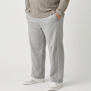 大码男士运动休闲裤棉质弹力透气阔腿抽绳松紧裤 6XL 7XL 8XL 9XL 10XL - Product Image 1
