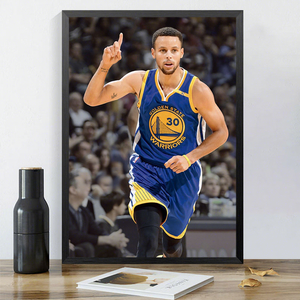 Láminas de Jugadores de los Warriors, Pósters de Estrellas del Baloncesto, Arte Decorativo para Salas de Estar, Bares, Tiendas de Lotería y Gimnasios - Product Image 2