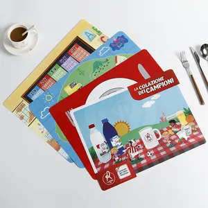 Animals learning pp plastic table mat Placemats for kids school