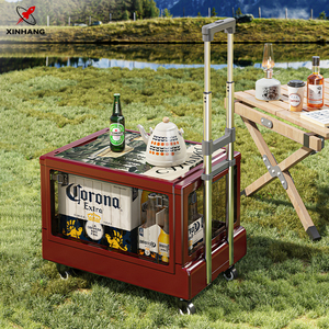 XinHang Étagère d'armoire mobile Roulettes pivotantes à 360 degrés Étagère de rangement de style chariot Murs extra-épais Armoire de rangement roulante - Product Image 1