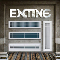 Grille de ventilation linéaire moderne en alliage d'aluminium détachable