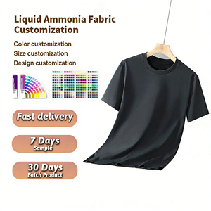 T-shirts pour hommes en coton 100% personnalisés, extra-larges, de haute qualité, traités à l'ammoniaque liquide, respirants, style décontracté - Product Image 5