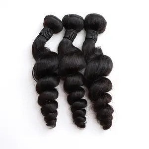 10A Grade Loose Wave Chocolate Brown Extension Weave Wraps Custom Logo Raw Kinky Straight Unprocessed Curly Bundles Human Hair