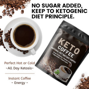 Café Cetogénico en Polvo Sin Azúcar para Adultos con Gentiana, Aumenta el Metabolismo, <span class=keywords><strong>Quema</strong></span> Calorías, Alto en Antioxidantes y Energía - Product Image 1