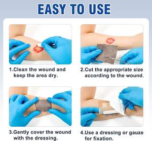 Perban Alginat Perak yang Sangat Menyerap dan Dapat Diatur Bentuknya, Perban Hidrokolloid Alginat Kalsium - Product Image 5