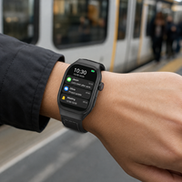 Smartwatch OEM con Schermo Curvo da 2.0", Chiamate BT, Monitoraggio Frequenza Cardiaca, SpO2, Contapassi, Impermeabile per Uso Quotidiano, per Marchi Fitness