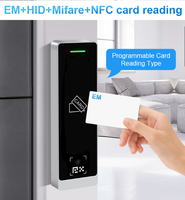 Lecteur de codes QR/dimensionnels dynamique étanche pour extérieur, scanner Wiegand RS485, lecteur de cartes de contrôle d'accès NFC 125KHz ou 13.56MHz