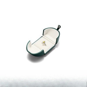 Custom Ring Box Gift Box Light Luxury PU Leather Wedding Ring Necklace Bracelet Box Jewelry <b>Storage</b> Box Packaging Box - Product Image 6