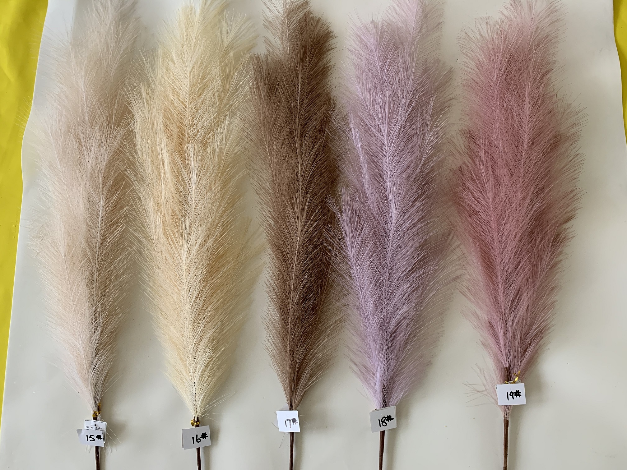 12 faux pampas herbe
