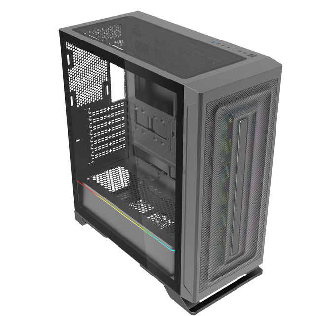 New Design E-ATX RGB Gaming Desktop Panoramic tempered glass Computer Case & Tower Tempered Glass Full towers