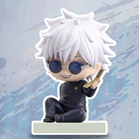 Vente en gros de figurines d'anime authentiques jjk, série Cute Sitting, boîte mystère, Gojo Satoru, Geto Suguru, ornement tendance