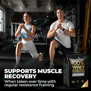 Aeglewell Vente en gros Bon prix Populaire 100% Mélange indigène de protéines de lactosérum Isolat de protéines de lactosérum, sans saveur, 2 lb /32 oz (907G) - Product Image 4