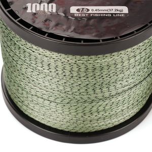 Ligne de pêche tressée personnalisée 8 brins, 1000 mètres, haute résistance, pour la pêche en mer, vente en gros - Product Image 5