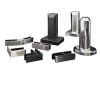 ZDCAST en iyi stok 2205 paslanmaz çelik cam korkuluk havuz çiti korkuluk ayarlanabilir cam tıkaç kelepçesi