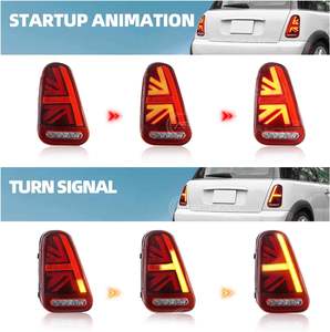 Feux arrière de style rétro pour Mini One <span class=keywords><strong>D</strong></span> Cooper R50 R52 R53 Cooper S 2001-2007 MINI Cabriolets avec animation de <span class=keywords><strong>d</strong></span>émarrage - Product Image 3
