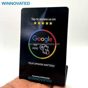 Supporto da tavolo personalizzato in PVC acrilico NFC recensione Google NFC - Product Image 2