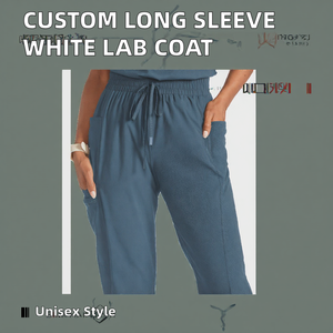 Blouse médicale personnalisée pour femme, manches longues, blanche, uniforme de médecin, infirmière, vêtements de travail d'hôpital - Product Image 2