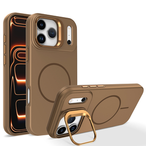 Funda Magnética Transparente de Lujo para Teléfono con Soporte para Lente, Anillo de Epoxi, Impermeable, Plegable, Material TPU+PC, Compatible con Múltiples Marcas, Color Personalizado - Product Image 4