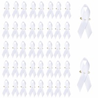 Cintas de PC, venta al por mayor, alfileres de solapa de Cinta Roja, cinta de concientización sobre el Cáncer de SIDA, lazos de regalo para mujeres y niñas con alfileres de seguridad