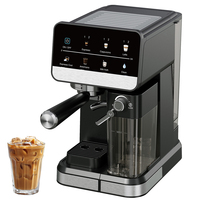 2025 Smart Home Réservoir De Lait Infusion À Froid Numérique Cafetera Professionnel Vapeur Moussant Italien Espresso Cafetière Machine
