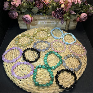 Bracciale in oro Mica Malachite in <span class=keywords><strong>pietra</strong></span> naturale curativa quarzo rosa <span class=keywords><strong>Kunzite</strong></span> a forma di cuore bracciale per la guarigione - Product Image 1