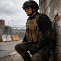 Gilet tactique personnalisé en nylon PS9016, style porte-plaques, équipement d'entraînement, gilet de poitrine, chaleco táctico, gilet tactique découpé au laser