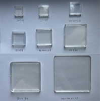 20mm 25mm 30mm 33mm petite boîte à lingots carré porte lingots Capsule acrylique or argent barre Capsule